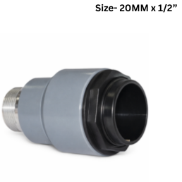 Quickair Push Fit Male Connector For Aluminium Compresser Piping-20MM x 1/2?