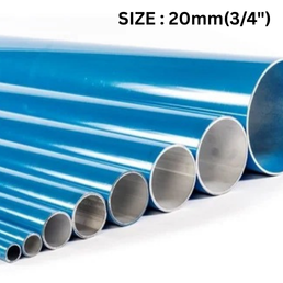 Quickair Compressed Air Aluminum Pipe Seamless-6063 Grade-6 Meter Length-20mm-3/4"