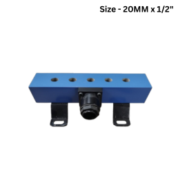 Quickair 1-Way Input -5-Way OutPut ManiFold - 20MM x 1/2"
