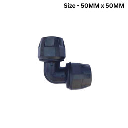 Unipro Equal Elbow Engineering Plastic Compression Fitting - 50MM x 50MM - Pack Of 6Nos