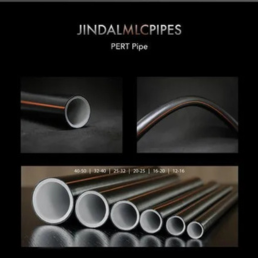 Jindal Mlc Pipe Pert - Al - Pert For Hot Water Black With Orange Line Colour 200Meter Bundle -20mm-3/4"