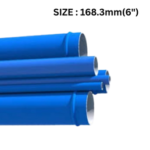 Quickair Compressed Air Aluminum Pipe Groooving Seamless-6063 Grade-3 Meter Length-168.3mm-6"