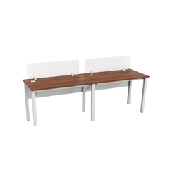 Wintech Work-Station Table Bloomy Sharing - Glassy(3 Feet x 2 Feet x 3.5 Feet )-25mm Thickness