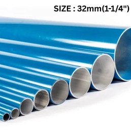 Quickair Compressed Air Aluminum Pipe Seamless-6063 Grade-3 Meter Length-32mm-1-1/4"