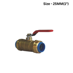 Quickair Push Fit Inline Brass Ball Valves - 25mm-1"