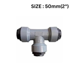 Quickair Push Fit Equal Tee Connector For Aluminium Compresser Piping-50mm-2"