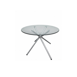 Wintech Meeting & Discussion Table Heritage Cross Bar Circle(3.5 Feet x 2.5 Feet )-10mm Thickness