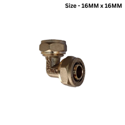 Unipro Equal Elbow Brass Compression Fitting - 16MM x 16MM - Pack Of 18Nos