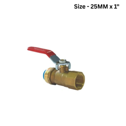 Quickair Female Threaded Inline Brass Ball Valves - 25MM x 1"
