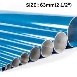 Quickair Compressed Air Aluminum Pipe Seamless-6063 Grade-3 Meter Length-63mm-2-1/2"